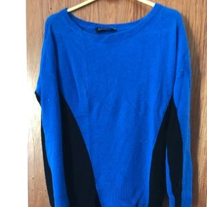 Magashoni Blue Black Long Sweater Women’s Small